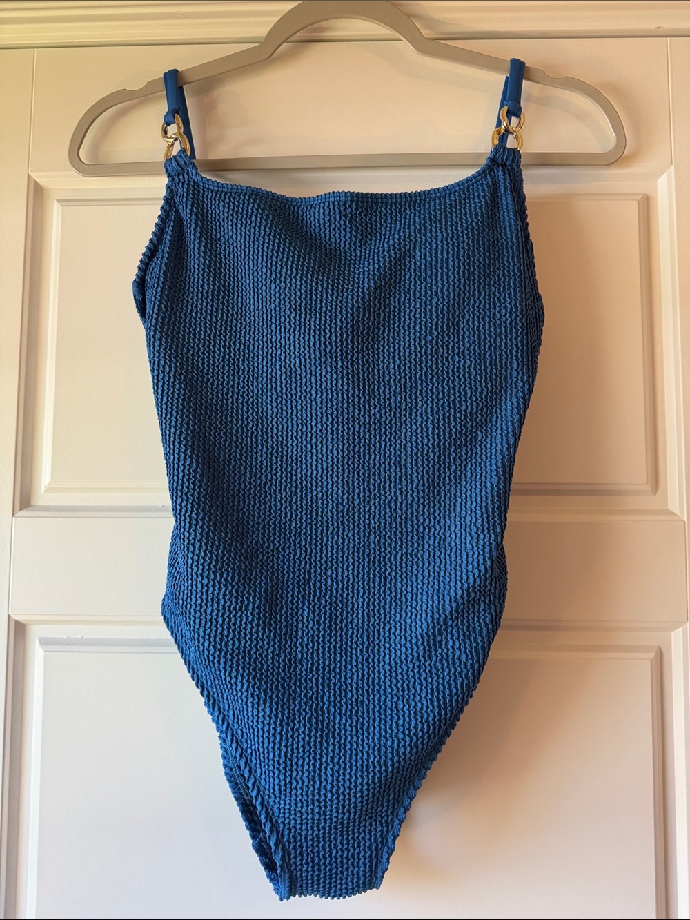 Lilly Pulitzer Textured Royal Blue One-Piece Swimsuit